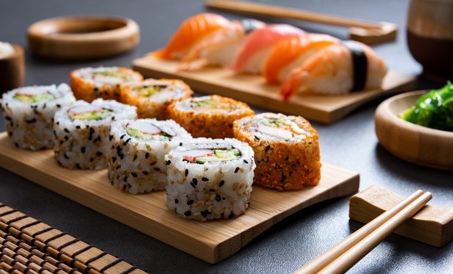 3 Semi-sweet sushi rolls